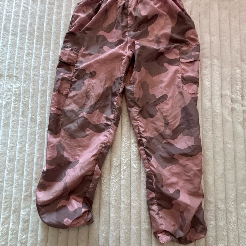 Almost Famous Pink and Gray Pants